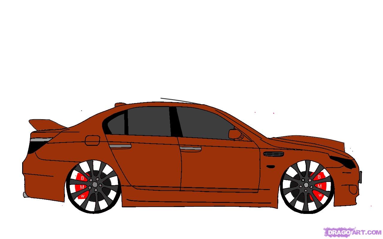1280x800 how to draw a bmw, step - Bmw Car Drawing