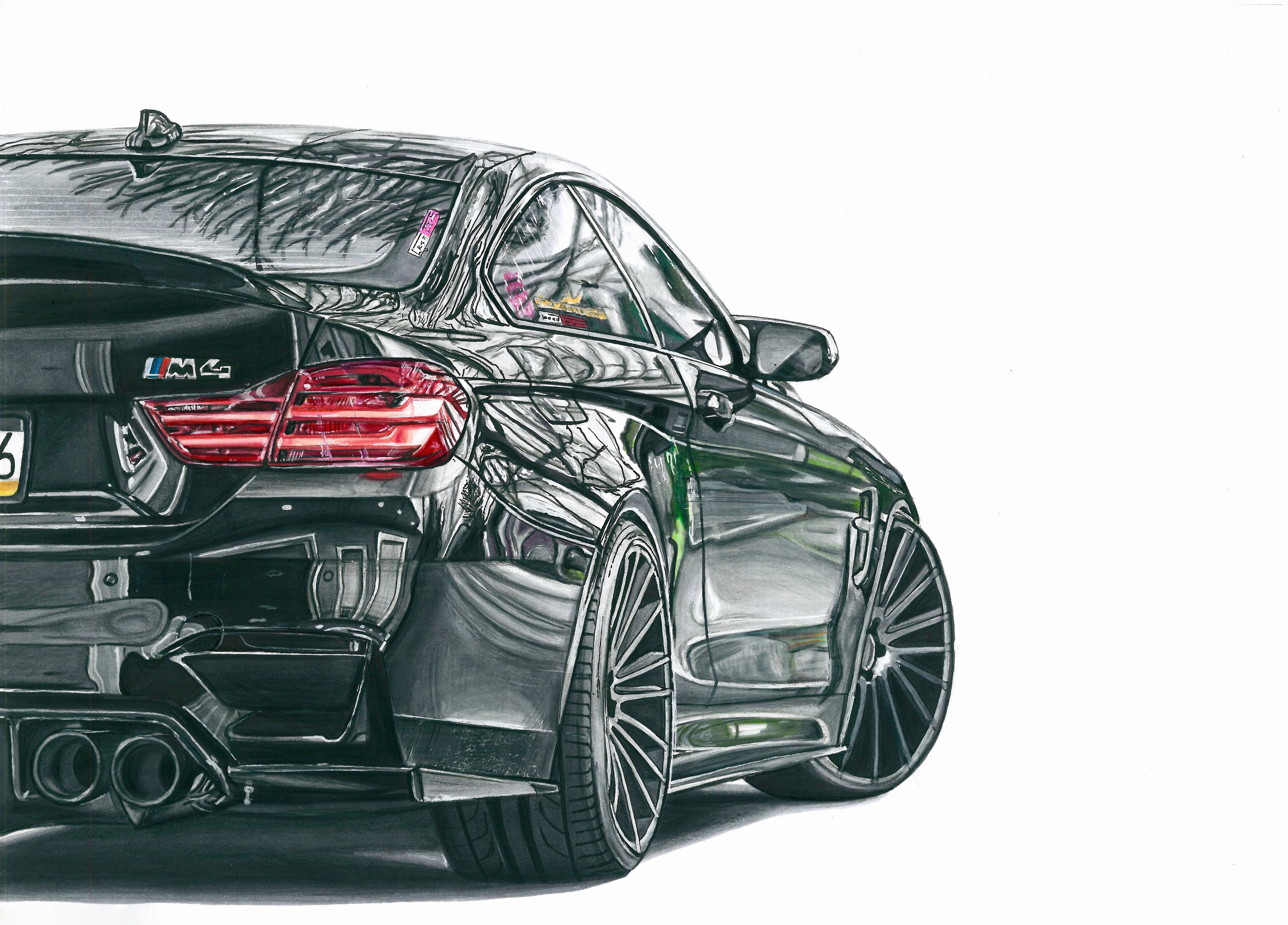 6904x4960 bmw drawing print cardrwngs - Bmw Drawing