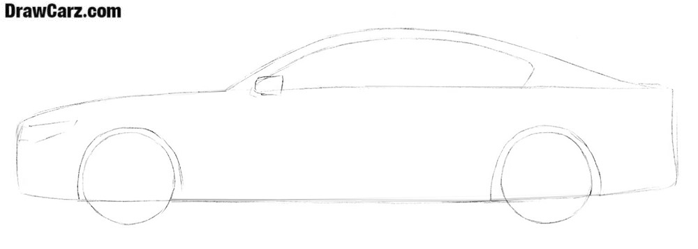 1000x358 how to draw a bmw drawcarz - Bmw Drawing