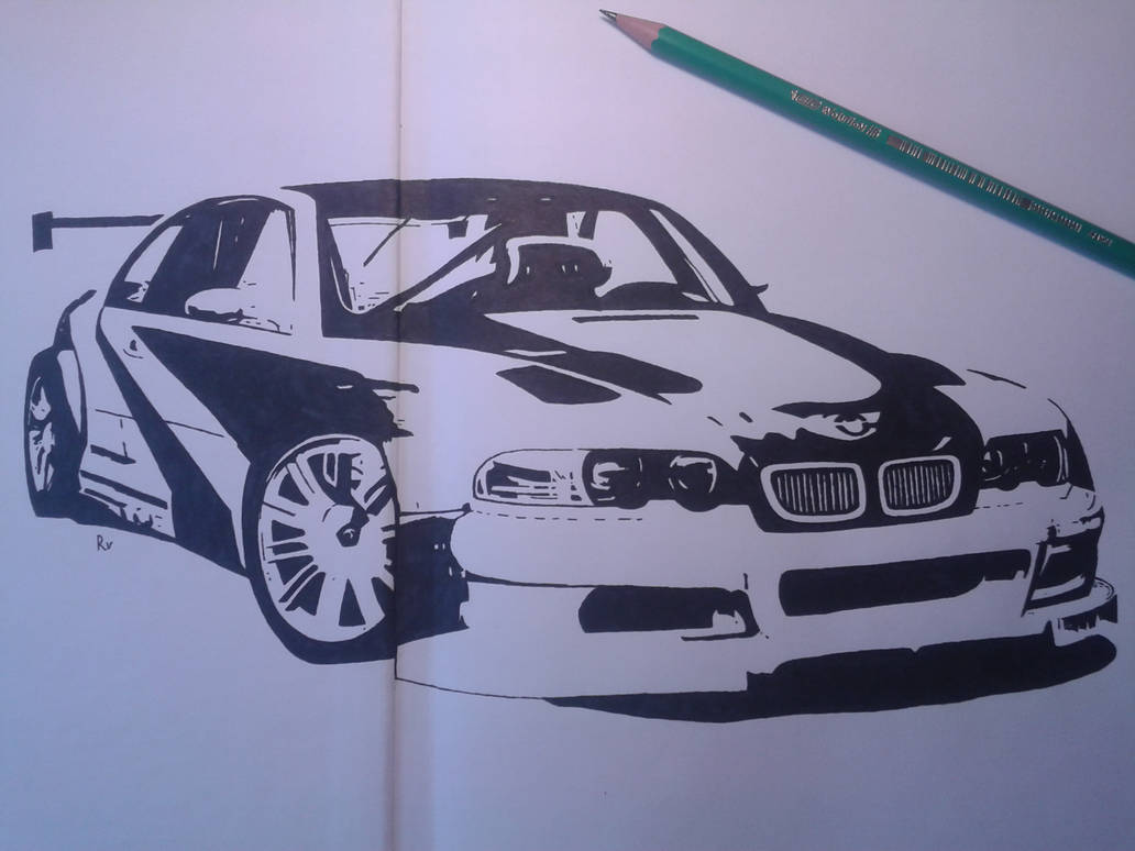 1032x774 bmw gtr drawing - Bmw M3 Drawing