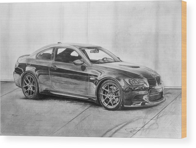 643x487 bmw wood print - Bmw M3 Drawing