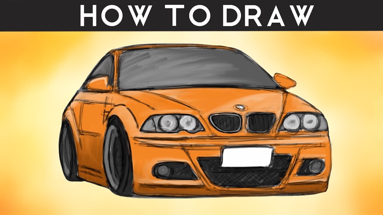 1280x720 how to draw a bmw - Bmw M3 Drawing