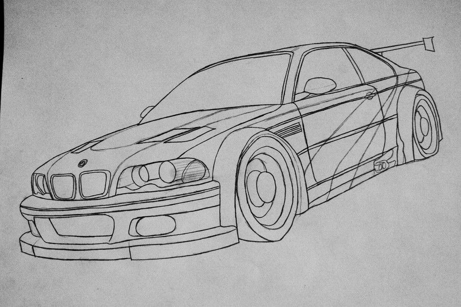 900x599 Wip Bmw Gtr Nfs Most Wanted - Bmw M3 Drawing