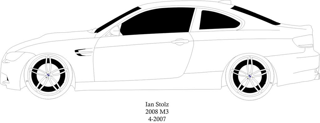 1023x396 Technical Drawing - Bmw M3 Drawing