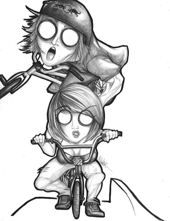 554x720 interview with niko del real - Bmx Drawing