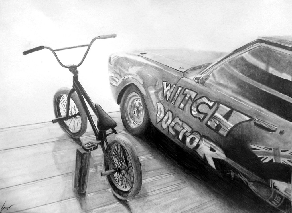 1024x746 My Ford Cortina Drawing - Bmx Drawing