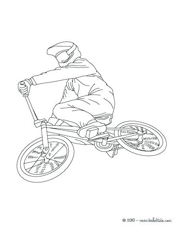 364x470 Bmx Coloring Pages - Bmx Drawing