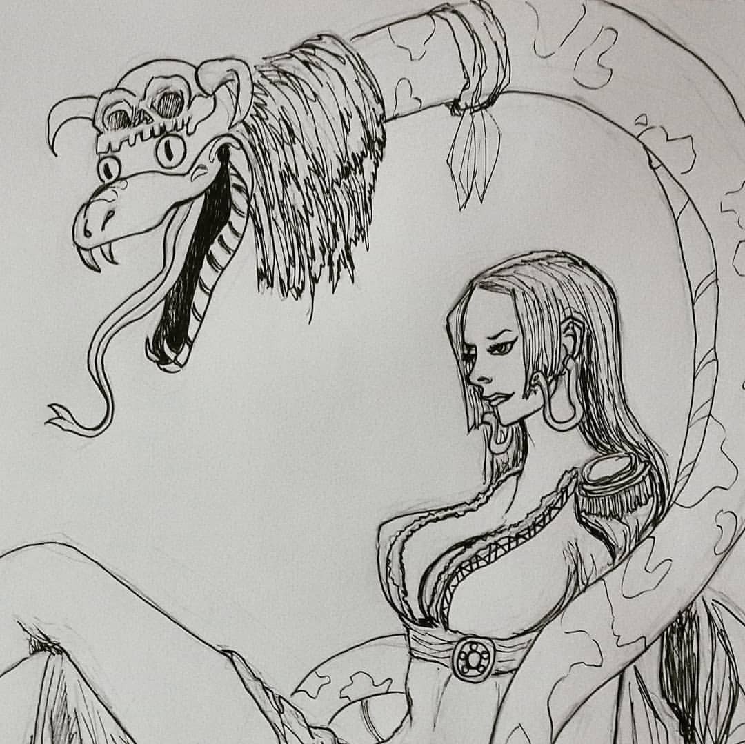 1080x1079 creative rorschach boa hancock - Boa Drawing