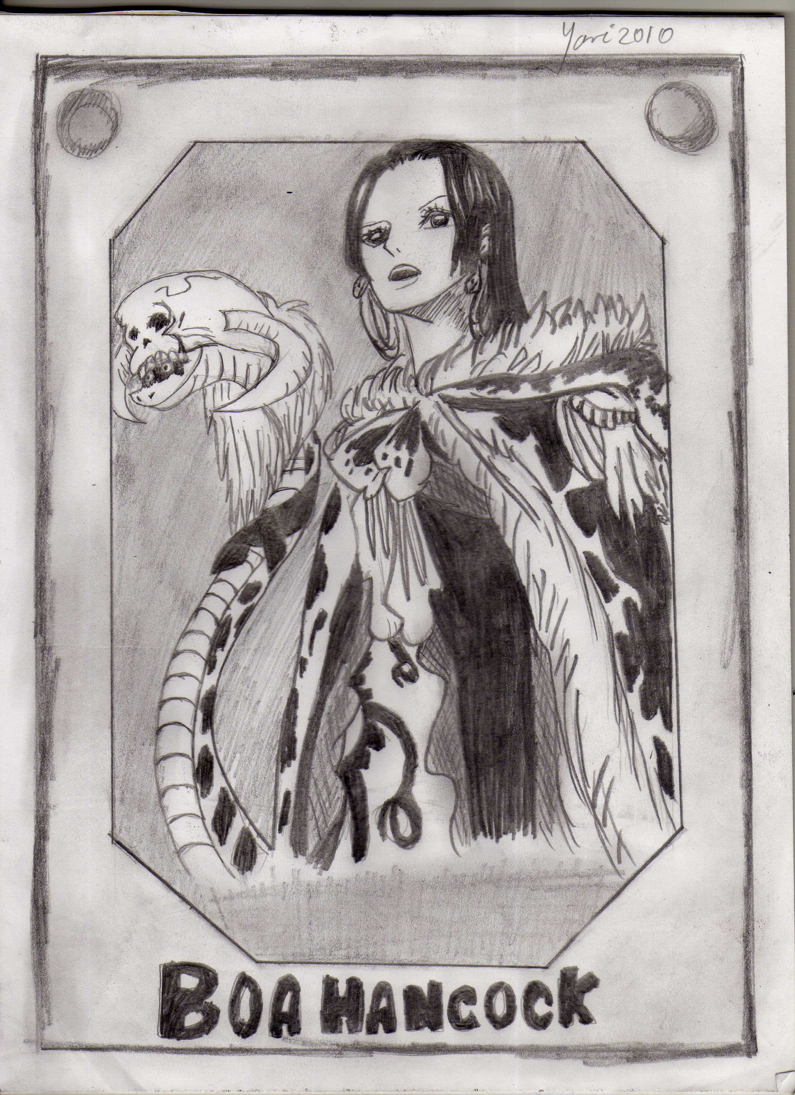 2550x3509 drawing of boa hancock steemit - Boa Drawing