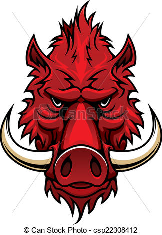 325x470 wild boar head clipart great free clipart, silhouette, coloring - Boar Head Drawing