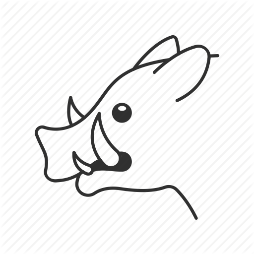 512x512 Wild Boar Heads - Boar Head Drawing