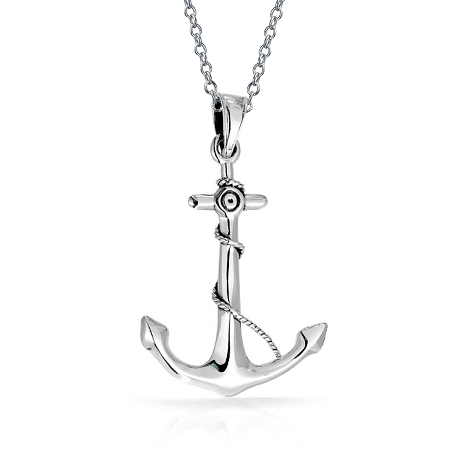 1500x1500 Nautical Ship Boat Anchor Rope Pendant Necklace For Men Women High - Boat Anchor Drawing