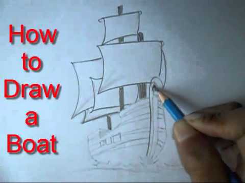 480x360 How To Draw A Boat - Boat Drawing Easy