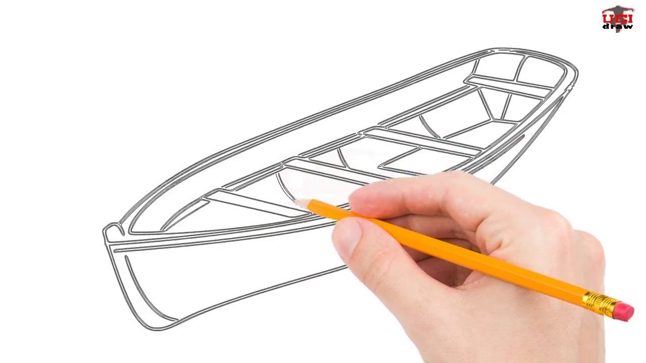 1280x720 How To Draw A Boat Step - Boat Drawing Easy