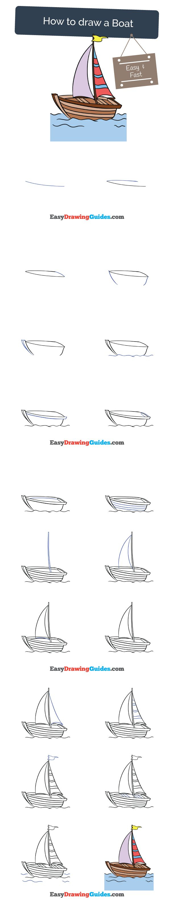612x3168 boat drawing easy how to draw a boat in a few easy steps - Boat Drawing Easy