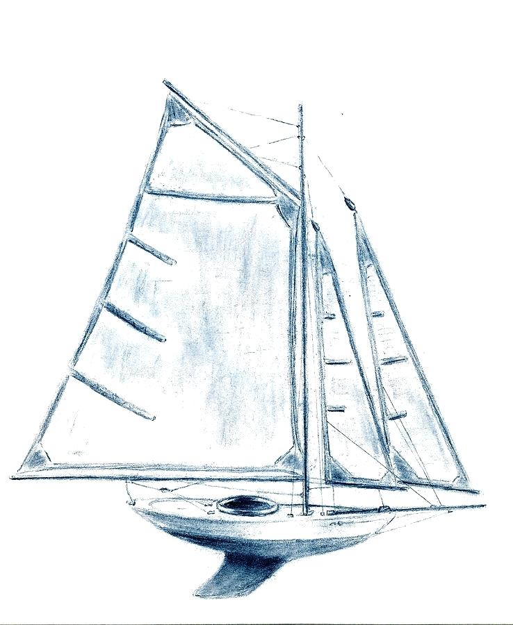 738x900 Drawings Boats On The Line Of Sailboats Umerkulovb - Boat Drawing Images