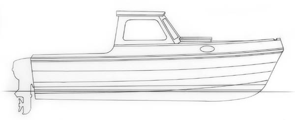 600x244 wood boat plans, wooden boat kits and boat designs - Boat Drawing Images
