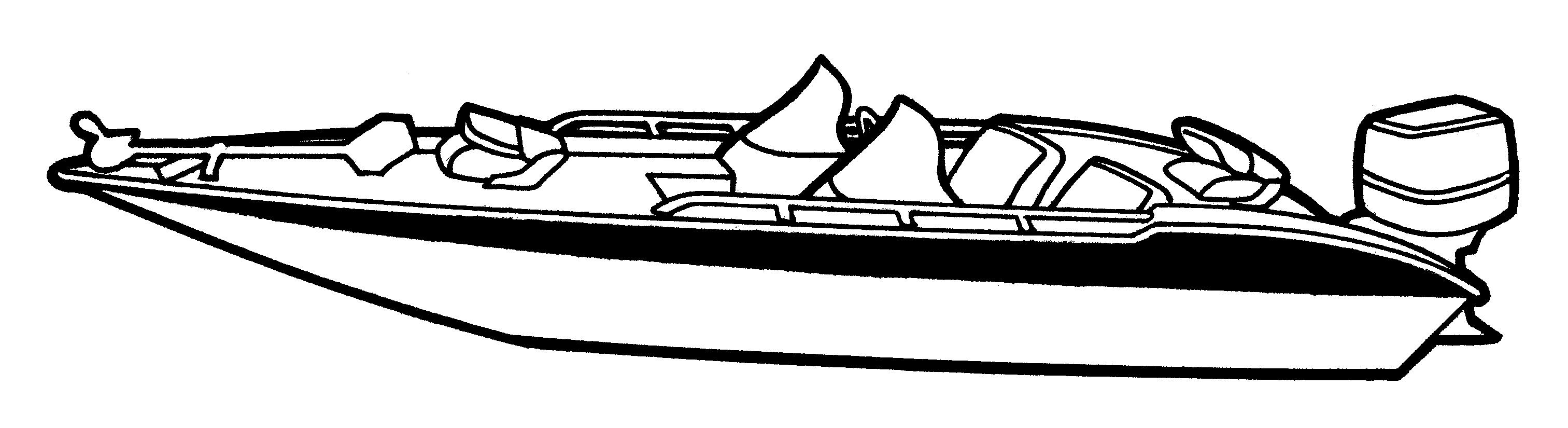 3025x825 free clip art sail boats - Boat Line Drawing