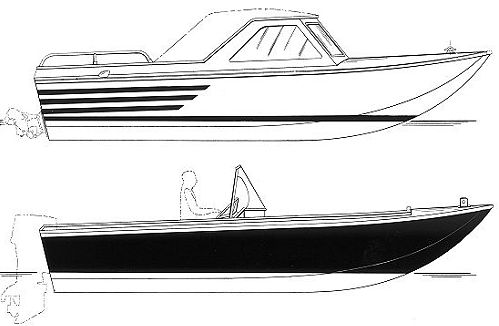 499x326 Aluminum Boats Drawing - Boat Line Drawing