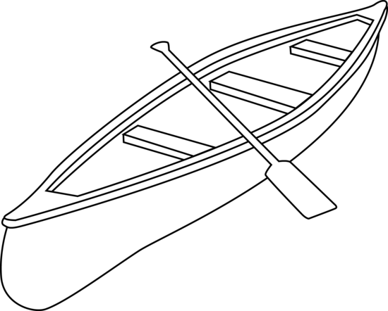 550x442 row boat row boat outline - Boat Outline Drawing