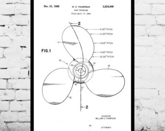 340x270 Boat Propeller Art Etsy - Boat Propeller Drawing