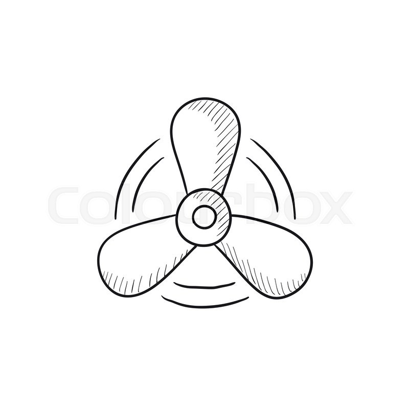 800x800 Boat Propeller Vector Sketch Icon Stock Vector Colourbox - Boat Propeller Drawing