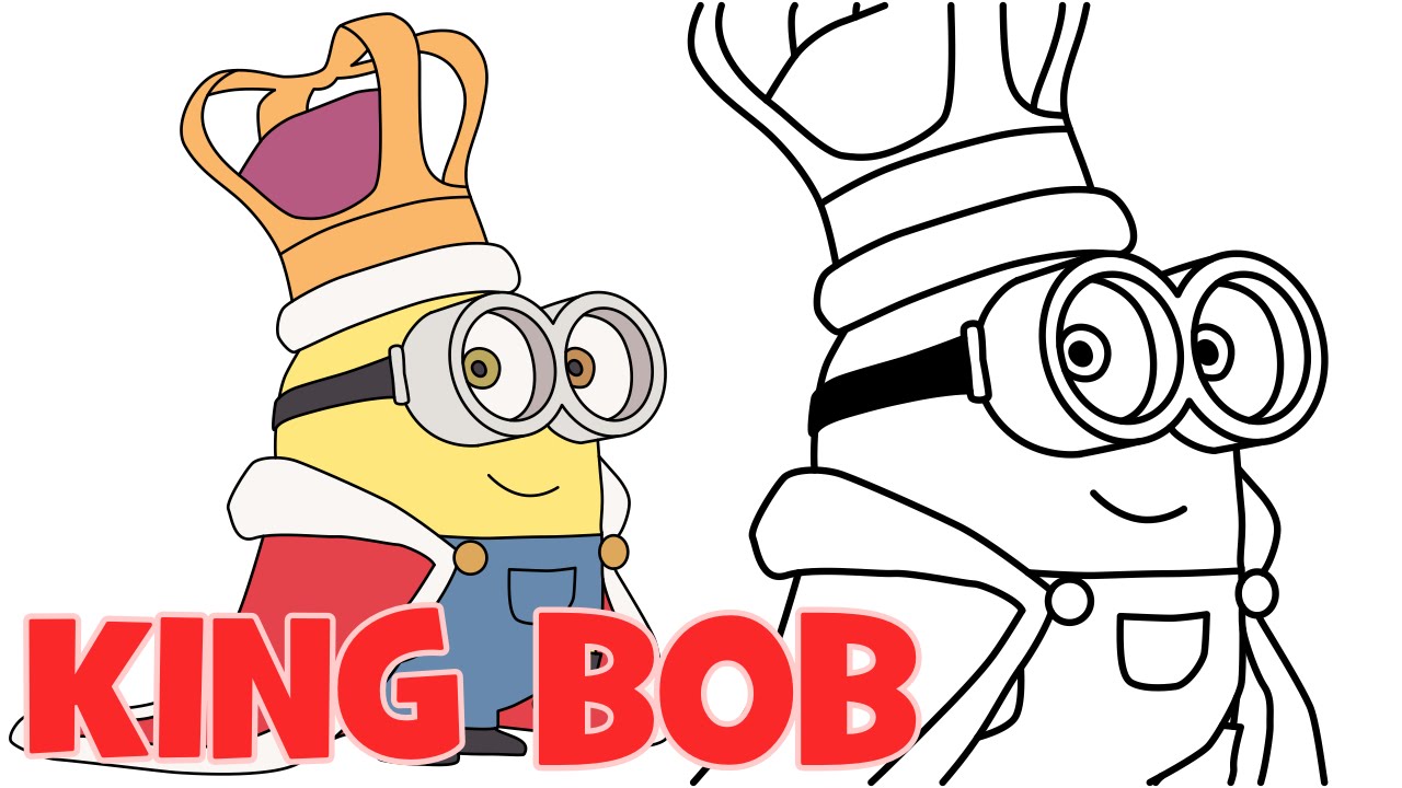 1280x720 How To Draw Minions King Bob From Despicable Me Step - Bob Drawing
