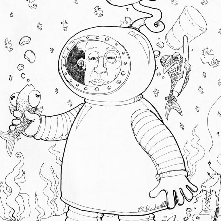 770x770 Underwater Bob Drawing - Bob Drawing