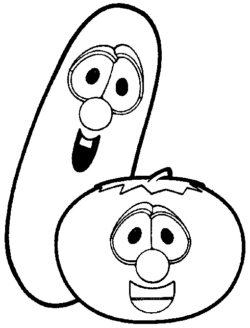 490x644 How To Draw Bob And Larry From Veggietales With Easy Step - Bob Drawing