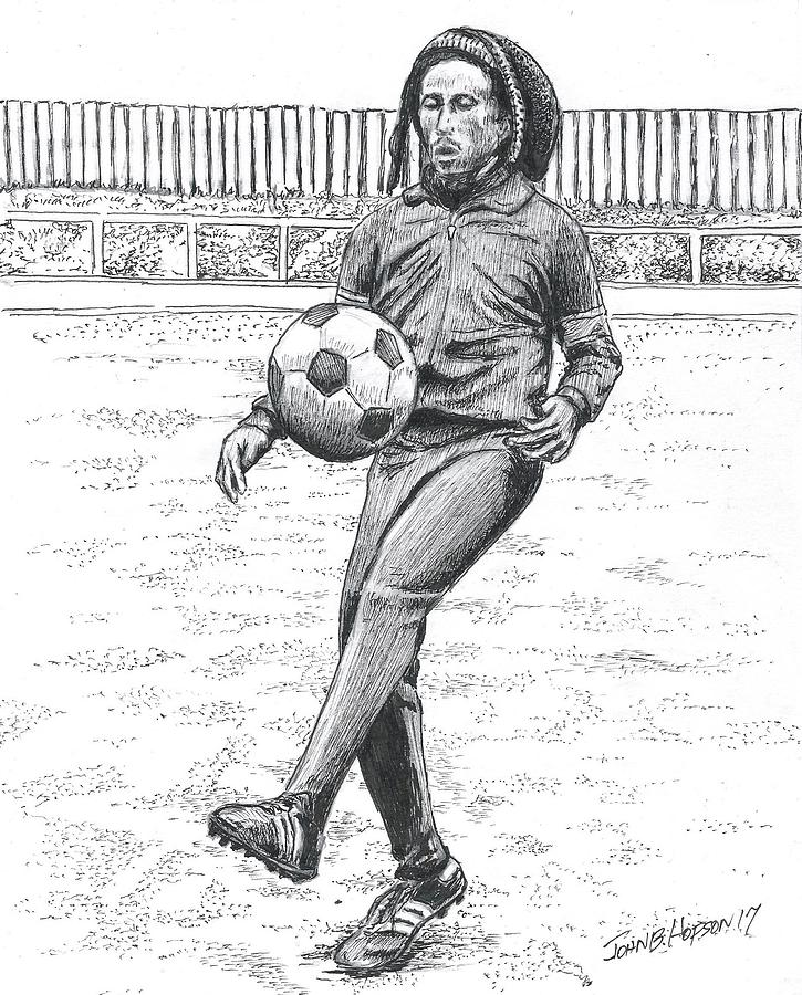 725x900 bob marley drawing - Bob Marley Cartoon Drawing