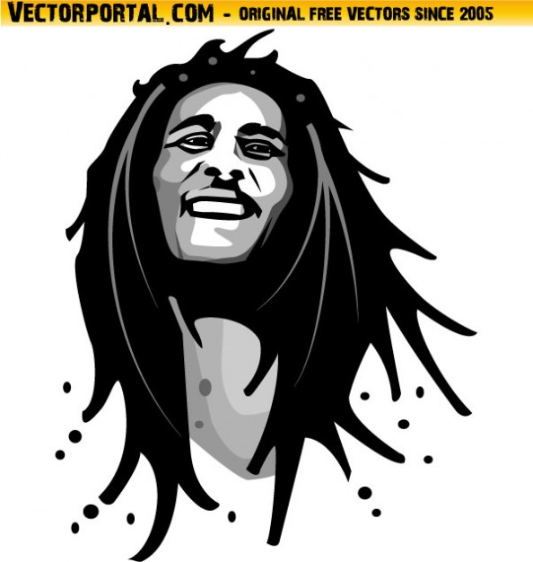 594x626 bob marley vectors, photos and free download - Bob Marley Cartoon Drawing