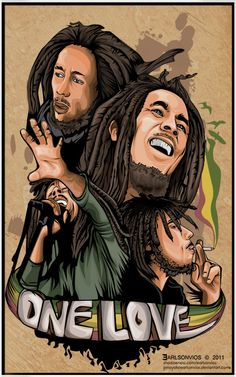 236x377 original pencil drawing illustration bob marley - Bob Marley Cartoon Drawing