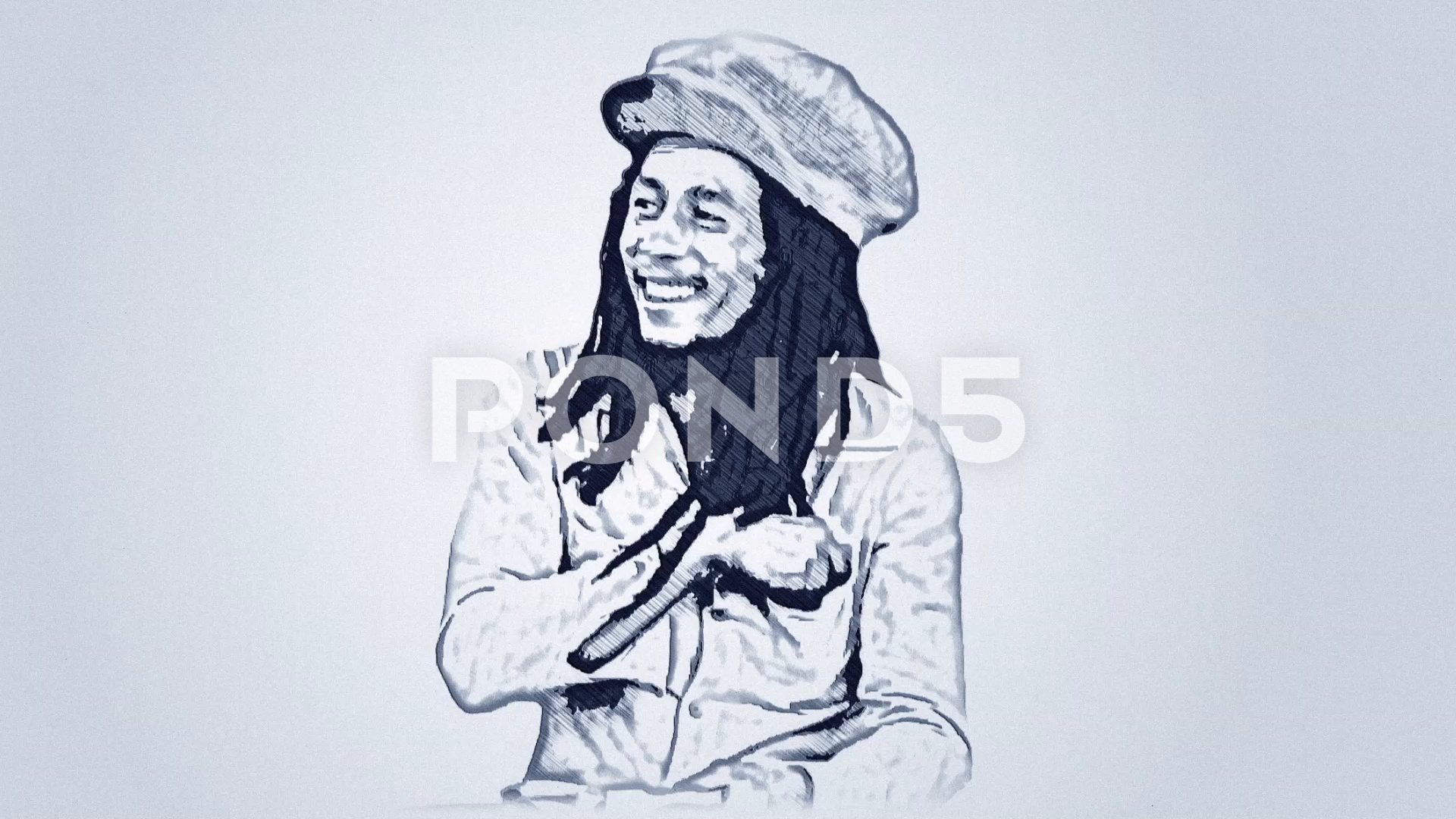 1920x1080 video bob marley, music star - Bob Marley Cartoon Drawing