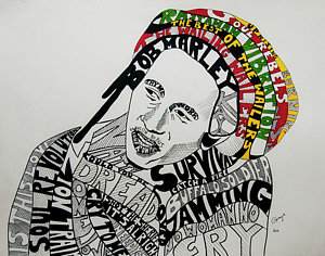 300x236 bob marley drawing - Bob Marley Drawing