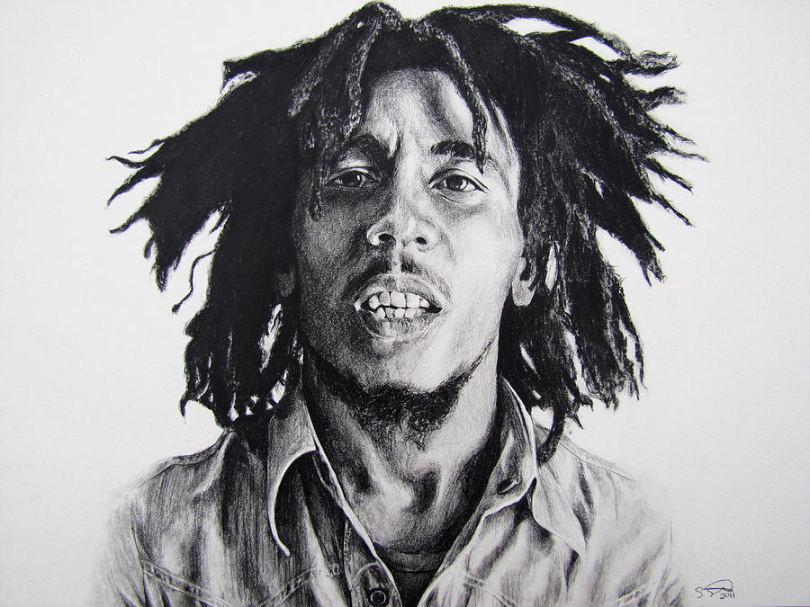 900x675 bob marley drawing - Bob Marley Drawing