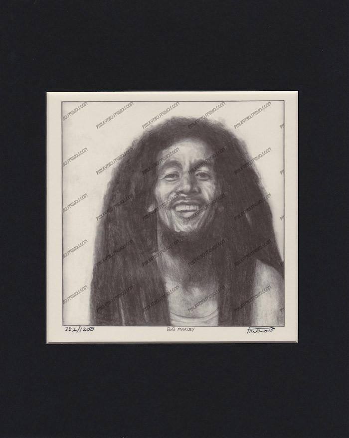 700x879 bob marley drawing phil kutno studios - Bob Marley Drawing