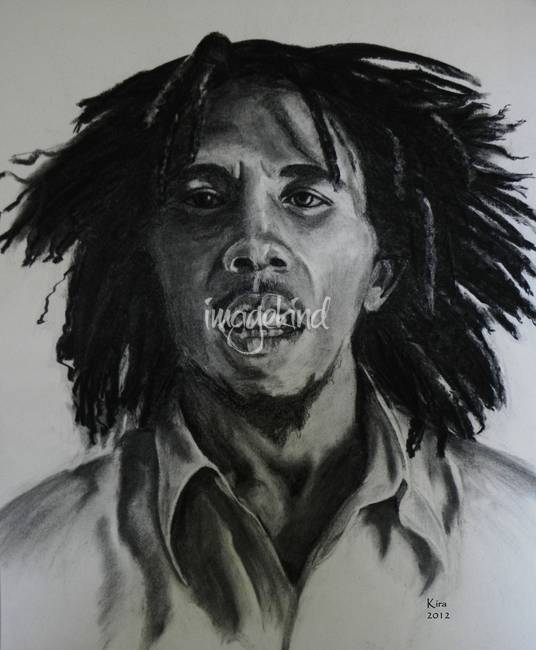 536x650 bob marley charcoal drawing - Bob Marley Drawing
