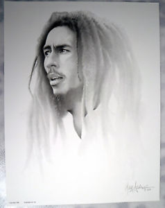238x300 lithograph of charcoal drawing - Bob Marley Drawing