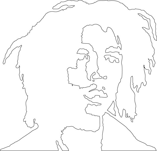 Bob Marley Drawing Outline at PaintingValley.com | Explore collection ...