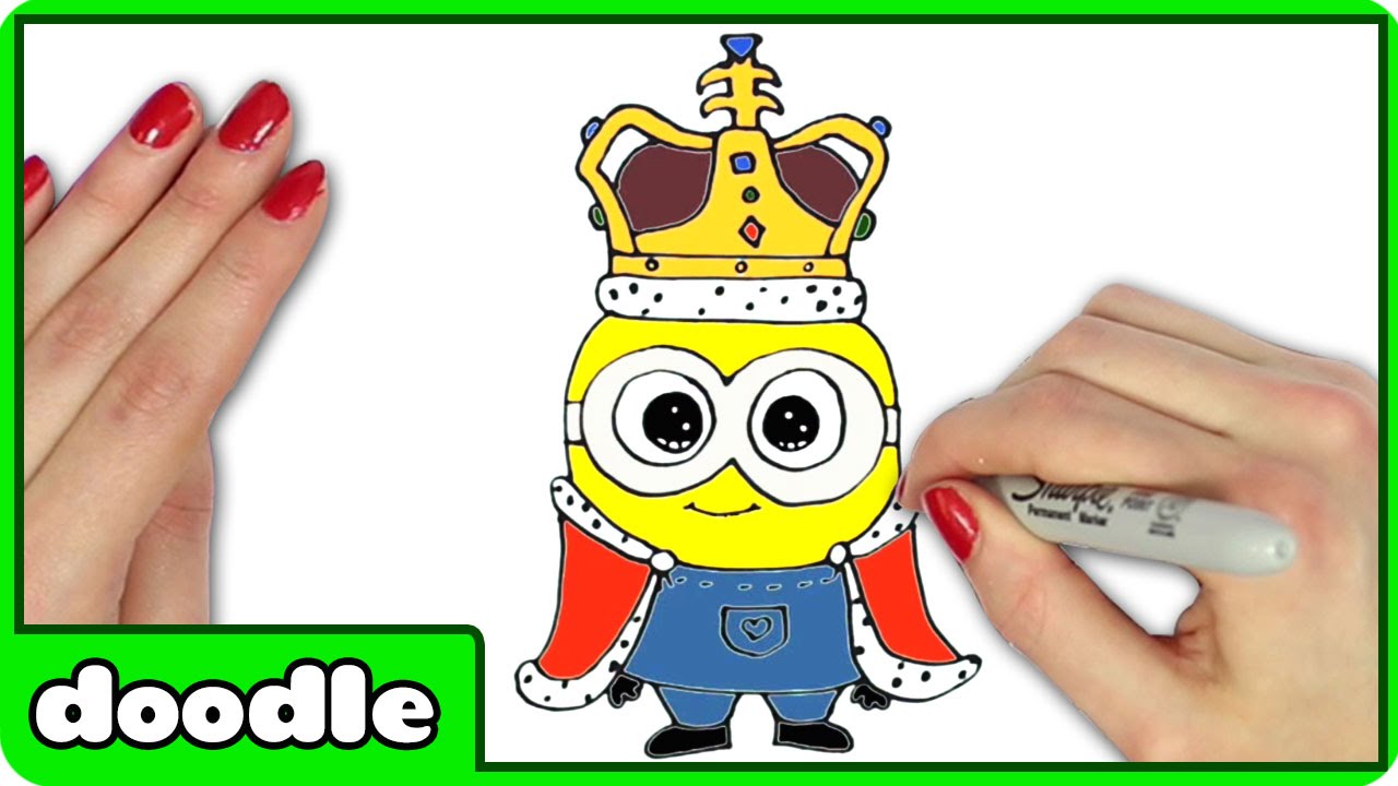 1280x720 How To Draw King Bob The Minion Drawing Tutorial - Bob Minion Drawing