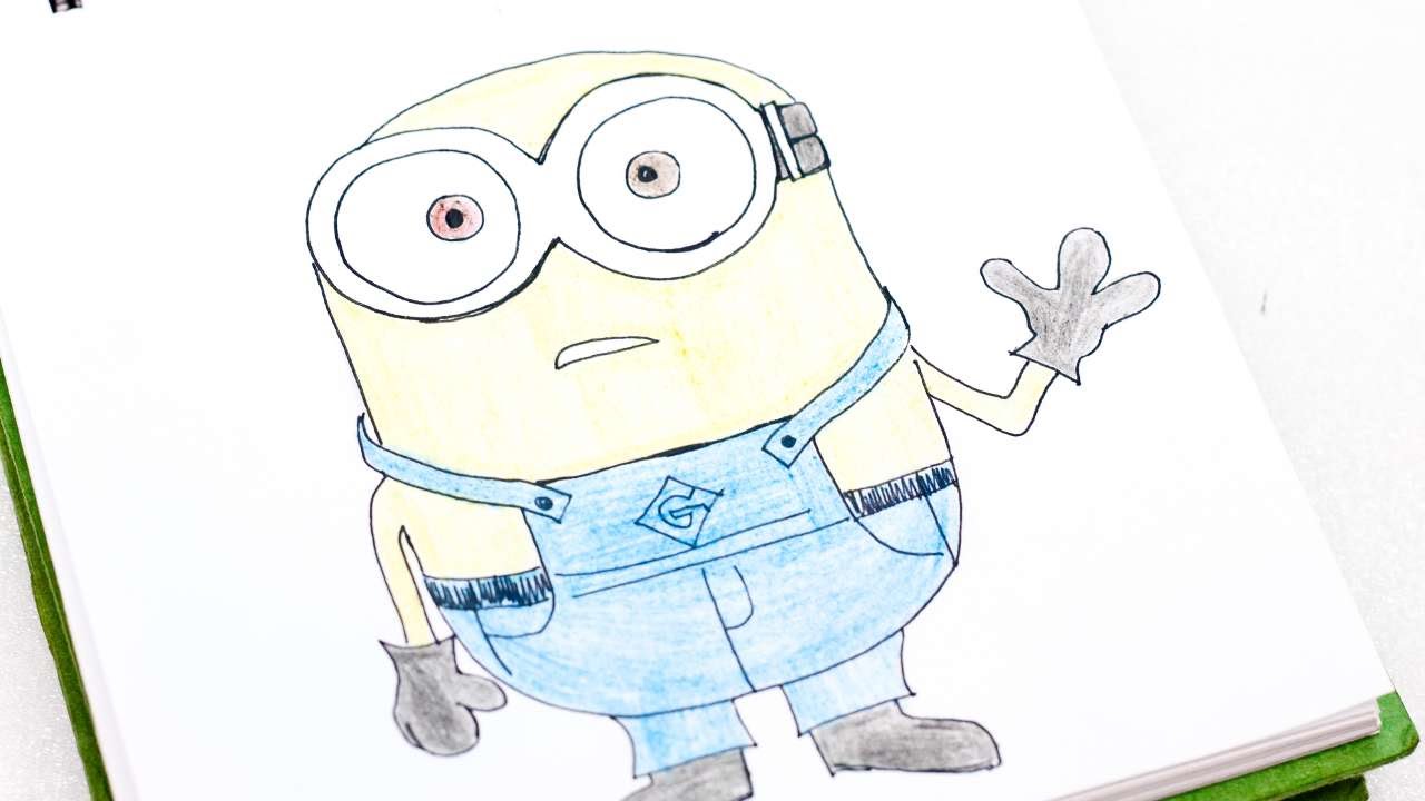 1280x720 How To Easily Draw Bob The Minion - Bob Minion Drawing