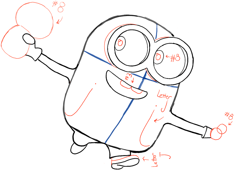 900x658 How To Draw Bob The Minion With A Teddy Bear From The Minions - Bob Minion Drawing