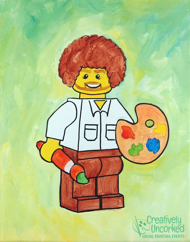 627x800 creatively kids bob ross legos new creatively uncorked - Bob Ross Drawing