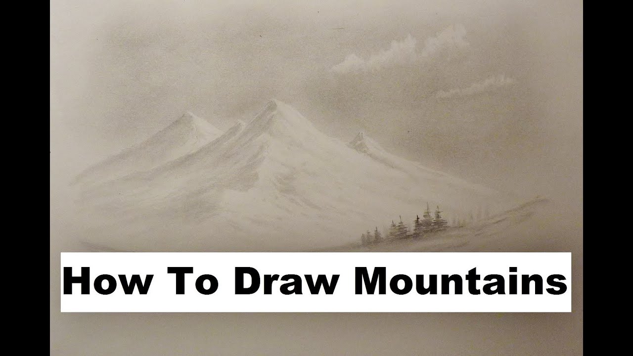 1280x720 how to draw mountains, bob ross style - Bob Ross Drawing