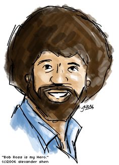 Bob Ross Drawing at PaintingValley.com | Explore collection of Bob Ross ...