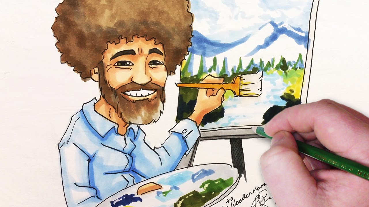 Let me draw. Bob Ross draw. Боб Росс фото художника. Боб Росс поп арт. Боб Росс гетто.