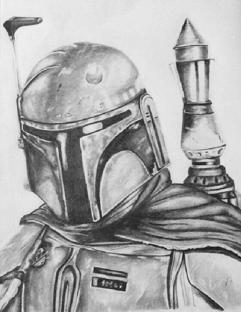 496x640 boba fett drawing pic drawing skill - Boba Fett Drawing