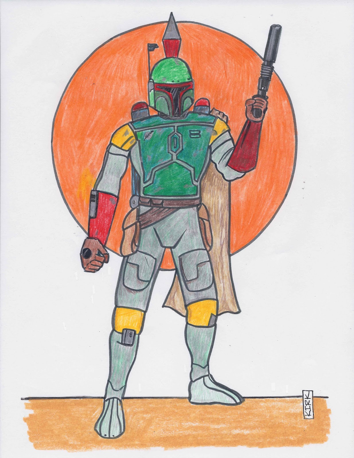 1235x1600 how to draw with kirk mcconnell how to draw boba fett - Boba Fett Drawing