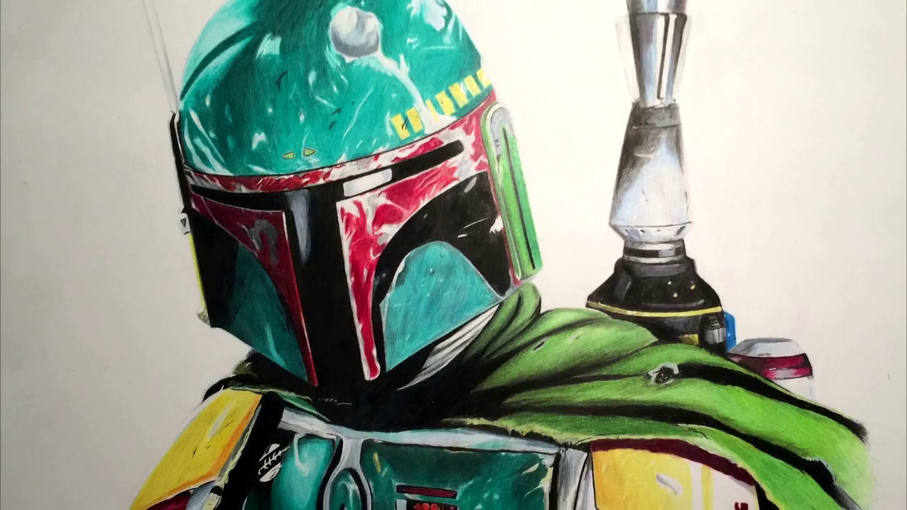 1280x720 how to draw boba fett - Boba Fett Drawing