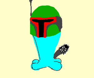 300x250 Wobbuffet In Boba Fett Helmet Drawing - Boba Fett Helmet Drawing